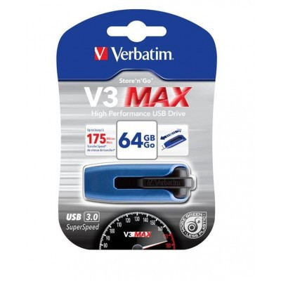 Pen Drive V3 Max Store'N'Go 64Gb Usb3.0 (49807) Blu