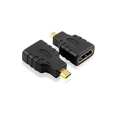 Adattatore Spina Hdmi Micro (Tipo D) A Presa Hdmi (19Pin) Dorato