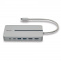 Lindy 43360 replicatore di porte e docking station per laptop Cablato USB 3.2 Gen 1 (3.1 Gen 1) Type-C Argento, Bianco