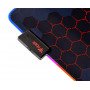 itek E1 Tappetino per mouse per gioco da computer Nero, Rosso