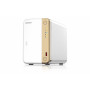QNAP TS-262 NAS Tower Intel® Celeron® N4505 4 GB 0 TB QNAP QTS Oro, Bianco