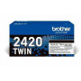 Toner Originale Brother Tn-2420 Twin Nero Conf. 2 Pezzi