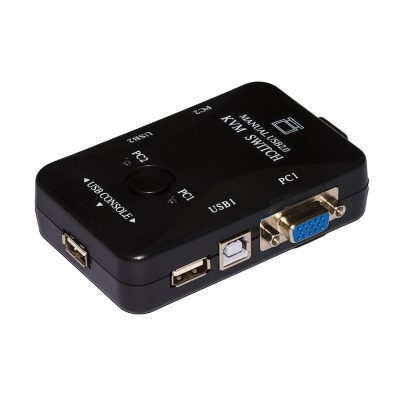 Switch Kvm 2 Pc Con Porte 2 Vga E 2 Usb (Lkkwm2)