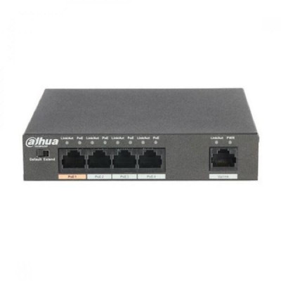 Switch Rete 3 Porte Poe + 1 Porta Hi-Poe + 1 Porta 10/100Mbps 60W (Pfs3005-4Et-60-V2)