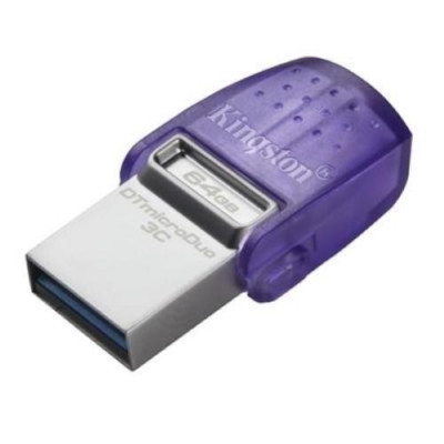 Pen Drive Kingston Dual Usb-A Usb-C Dtmicroduo 3C 64Gb Dtduo3Cg3/64Gb