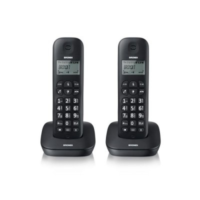 Telefono Cordless Gala Twin Nero - 2 Telefoni