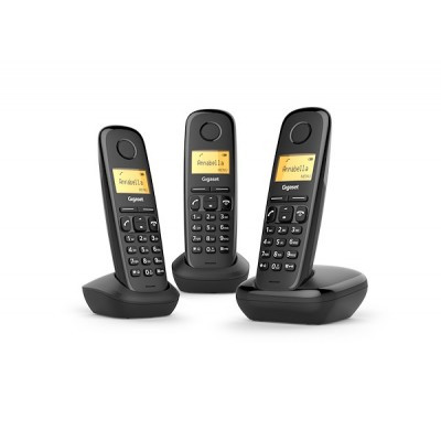 Telefono Cordless Gigaset A170 Trio Nero (L36852-H2802-K111)