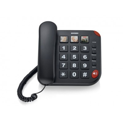 Telefono Fisso Bravo 15 Nero