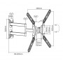 Equip Staffa per montaggio a parete del televisore articolato da 23” a 55”