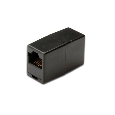 Accoppiatore Tel. 2 Conn Rj45 - 8P8C F/F - Confezione - Nero