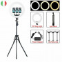 Anello Da Illuminazione Ring Fill Light 18" Led Con Cavalletto Incluso (Q-1800+Q-L001)