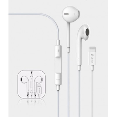 Auricolari Deelap864W Per Iphone Lightning Bianco