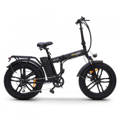 Bici Elettrica Con Pedalata Assistita Fat Bike Skyjet 20" Nitro Pro - 250W - Nero