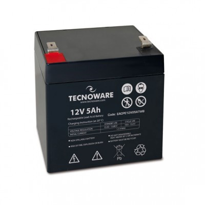 Batteria Ricaricabile Al Piombo 12 V 5Ah (Eacpe12V05Atwb) Bulk