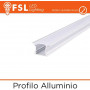 BARRA ALLUMINIO 6063 - Incasso- 2m SILVER