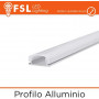 BARRA ALLUMINIO 6063 - U - 2m SILVER