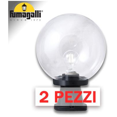 2x pezzi di DISMA/G250 NERO TRASP E27