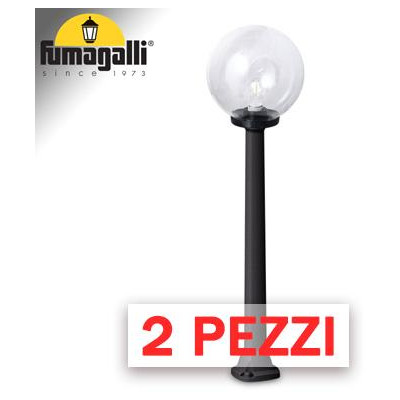 2x pezzi di GIAFFA/G250 NERO TRASP E27 LED 8,5W CCT 3WHITE - 100 cm