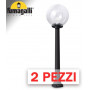 2x pezzi di GIAFFA/G250 NERO TRASP E27 LED 8,5W CCT 3WHITE - 100 cm