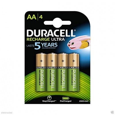 Batterie Ricaricabili Stilo Aa 1300Mah Conf. 4Pz