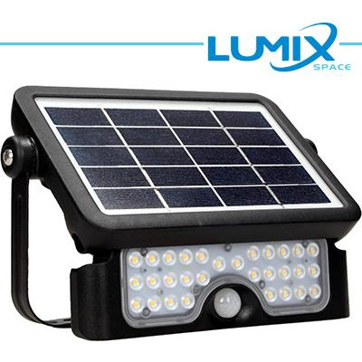 Faretto solare LED senza fili 500lm - con sensori