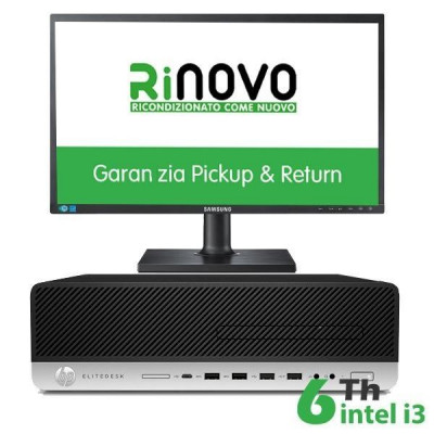 Bundle Pc Hp 600-800 G3 Sff Intel Core I3-6Gen. + Monitor Samsung 22" S22C450 -(Rnbundle21)- Pick & Return