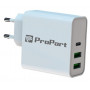 Caricabatterie Da Parete 65W 2X Usb-A + 1X Type-C (Ek-Pd-06)