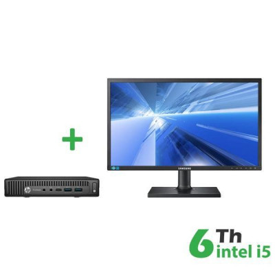 Bundle Pc Mini Hp 600-800 Intel Core I5-6Gen. + Monitor Samsung 22" S22C450-(Rnbundle20)- Pick & Return