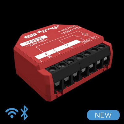 Shelly 1PM Gen3 - Smart Relay 16A AC/DC WiFi/BT PM