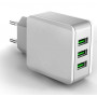 Caricatore 3 Porte Quick Charger 3X Usb 3.1A (Le-053)