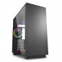 Case Gaming Pure Steel Black Rgb Atx Vetro Temperato - Nero - No Alimentatore