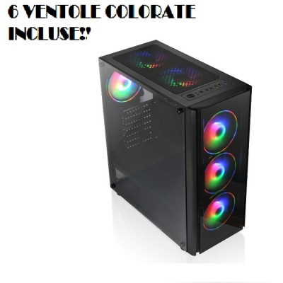 Case Gaming Tx-192-11 M-Atx Con 6 Ventole Colorate Incluse