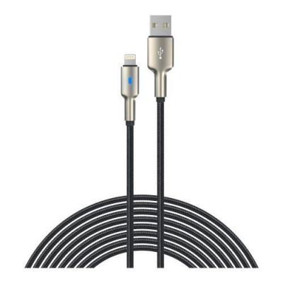 Cavo Adattatore Ec417 Da Usb-A A Lightning 1,5M Intrecciato Nero-Argento