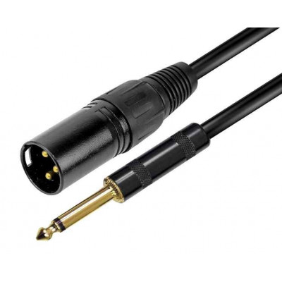 Cavo Audio Xlr M - Jack 6.3Mm - 5Mt (Rdm C185)