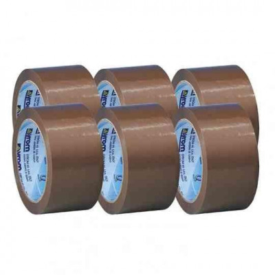 Nastro Adesivo 50Mm X 66Mt In Ppl - Sylene - Avana (6 Pezzi)