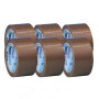 Nastro Adesivo 50Mm X 66Mt In Ppl - Sylene - Avana (6 Pezzi)