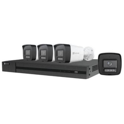 Kit Videosorveglianza Cs-Bw3844 Smart Home Security - 1 Nvr X5S 8Ch + 4 Telecamere H3C 2K