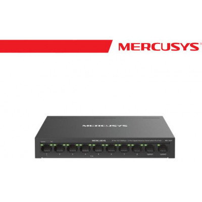 Mercusys 8-Port PoE+ 10/100 Mbps + 2 Gigabit Port Switch - MS110CP