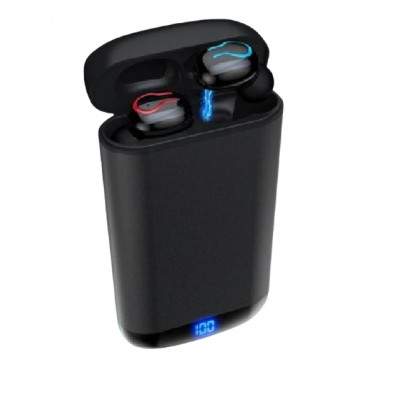 AURICOLARI CON POWERBANK Q66 TWS BLUETOOTH 5 NERO (Andowl)