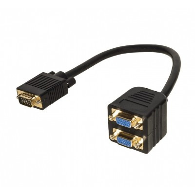 Cavo Splitter Vga 1 Con Maschio E 2 Femmina Vga (Lkadat06)