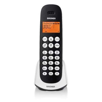 TELEFONO CORDLESS ADARA (BROADARABK/W) BIANCO/NERO (Brondi)