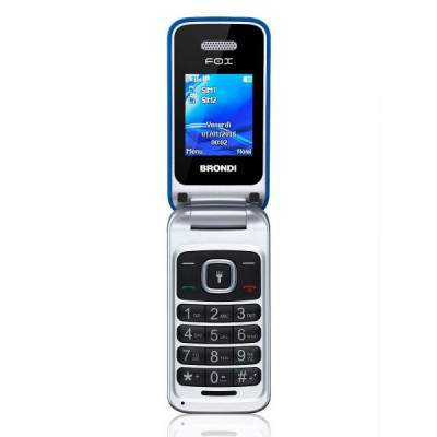 CELLULARE FOX DUAL SIM APERTURA A CONCHIGLIA - BLU (Brondi)