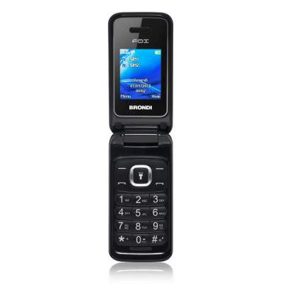 CELLULARE FOX DUAL SIM APERTURA A CONCHIGLIA - NERO (Brondi)