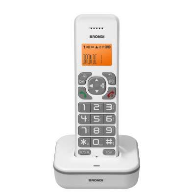 TELEFONO CORDLESS BRAVO STAR BIANCO/GRIGIO (Brondi)