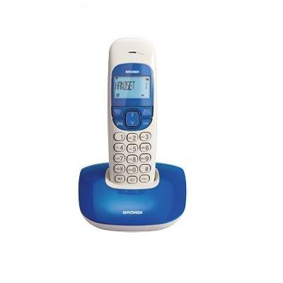 TELEFONO CORDLESS NICE BIANCO/BLU (Brondi)