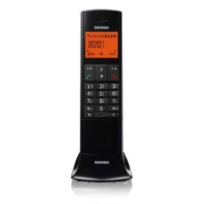 TELEFONO CORDLESS LEMURE NERO (10273920) (Brondi)