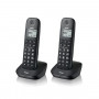 TELEFONO CORDLESS GALA TWIN NERO - 2 TELEFONI (Brondi)