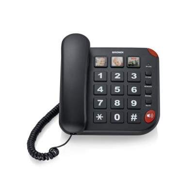 TELEFONO FISSO BRAVO 15 NERO (Brondi)