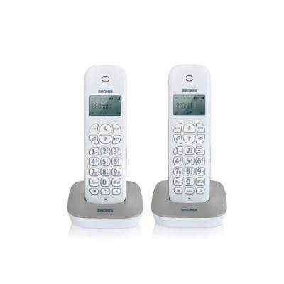 TELEFONO CORDLESS GALA TWIN BIANCO/GRIGIO (Brondi)