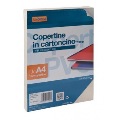 Copertine A4 Quadranti In Cartoncino Per Rilegature 230Gr Blu (100Fg) 38Nik011